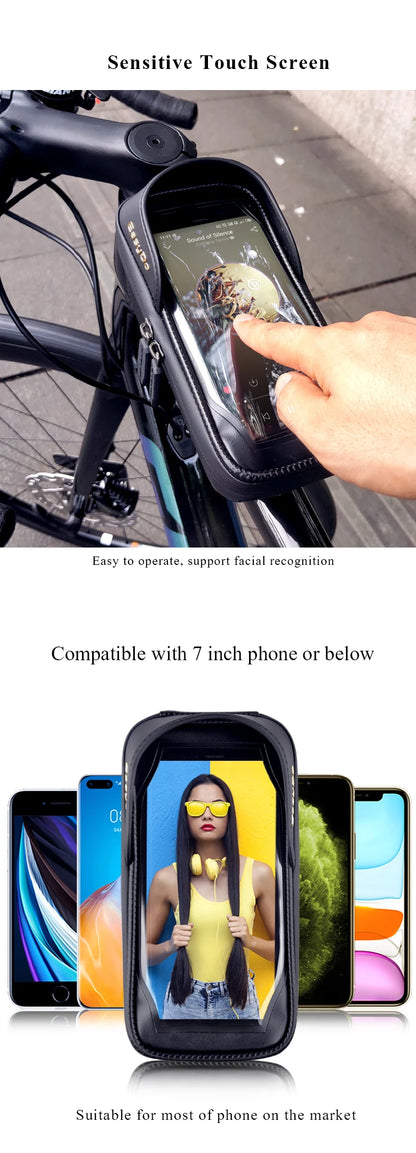 EasyDo OEM Waterproof Bike Bag Hard Shell Top Tube Bicycle Bike for Phone