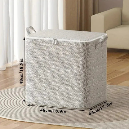 1pc Household Large Capacity Storage Bag Non-woven Material, Closet Wardrobe Organizer Can Be Used For Quilt Clothing, Toys