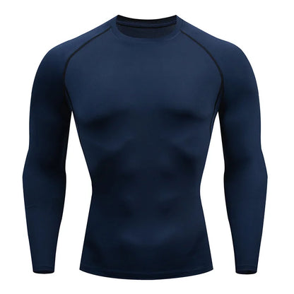 Men's T Shirt Outdoor Training Fitness Gym Jogging Running Sweatshirt Bat/-Man Compression Shirts Tight Elastic Breathable