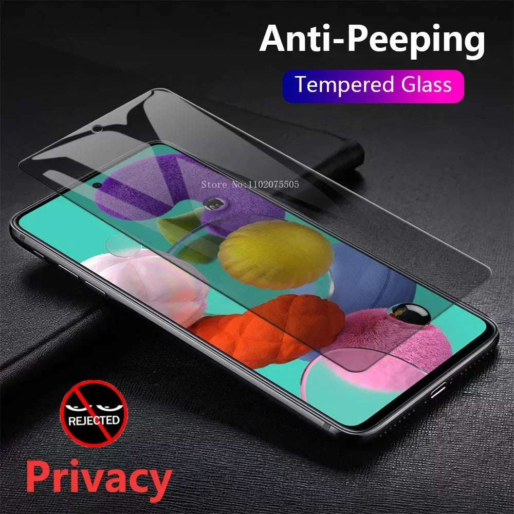 2Pcs Privacy Screen Protectors For Samsung Galaxy A12 A13 A14 A34 A54 5G Anti-spy Tempered Glass For Samsung A31 A51 A71 A21S