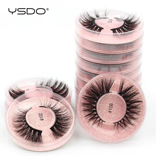 YSDO 10/20 Pairs Faux Mink Eyelashes Wholesale Natural Long Mink Strip Lashes Makeup Soft 3d False Eyelashes Maquiagem Faux Cils