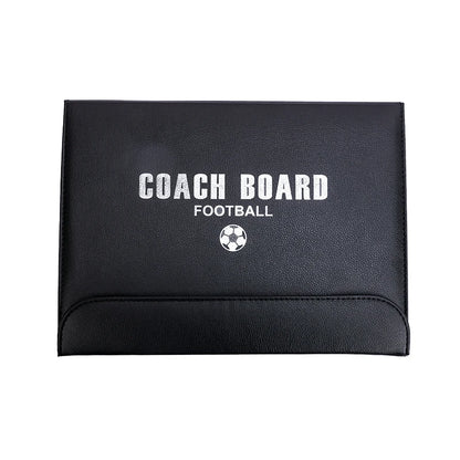 1 3-fold football tactics board Color folding coaching board Leather teaching board Magnetic pen teaching board