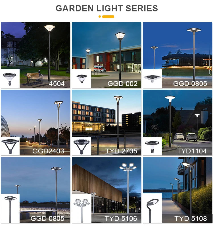 YYHC-2023 Outdoor Pillar Gate Lawn courtyard Lights LED Solar Lamp Post Street landscape Lighting for Home Garden