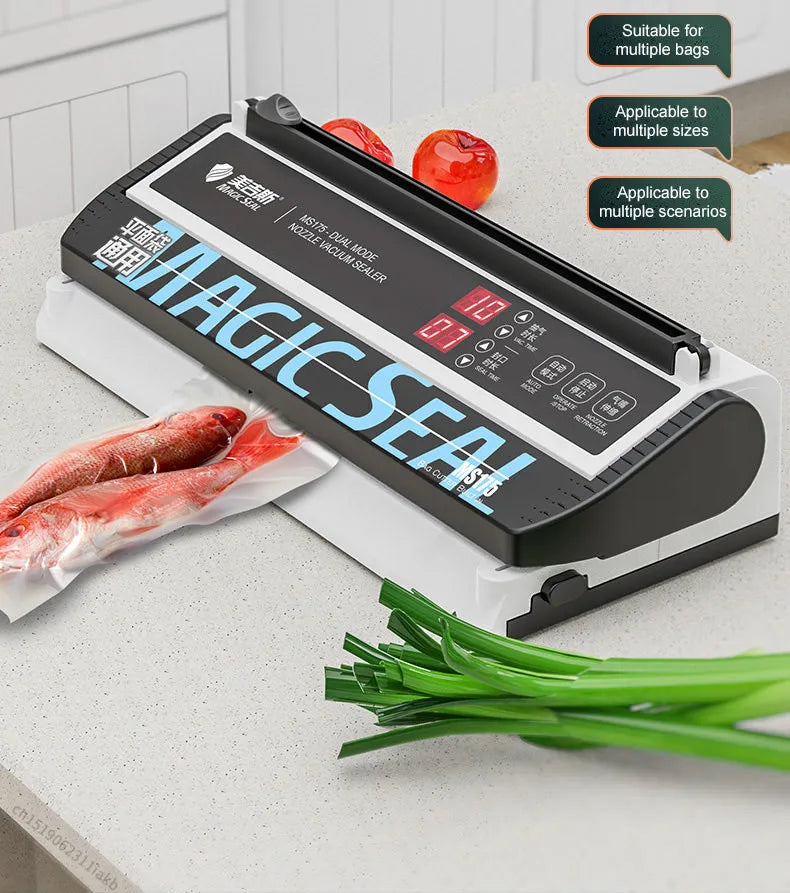 Senior Electric Vacuum Sealer Packaging Machine For Home Kitchen For Sealing Fresh Packaging Machine For Food Preservation MS175