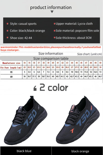 Autumn lightweight anti-odor men's shoes breathable mesh sneakers comfortable fashionable versatile shoes men's casual shoes