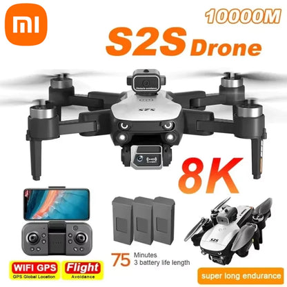 Xiaomi S2S Drone 8K 5G GPS HD Aerial Photography Dual-Camera Omnidirectional Obstacle Brushless Avoidance Quadcopter Toys