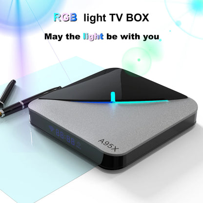 A95X Smart TV BOX  F3 Air 4K 2.4G/5G Dual Wifi RGB Light Amlogic S905X3 4GB 32GB 64GB  Android 9.0 Media Player Set Top TV Box