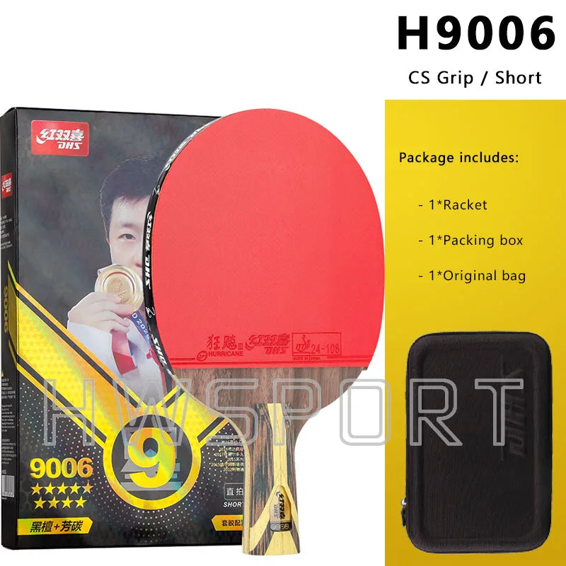 Original DHS 7 Star Table Tennis Racket Offensive 8 Star 9 Star Professional Ping Pong Racket ALC Carbon Paddle