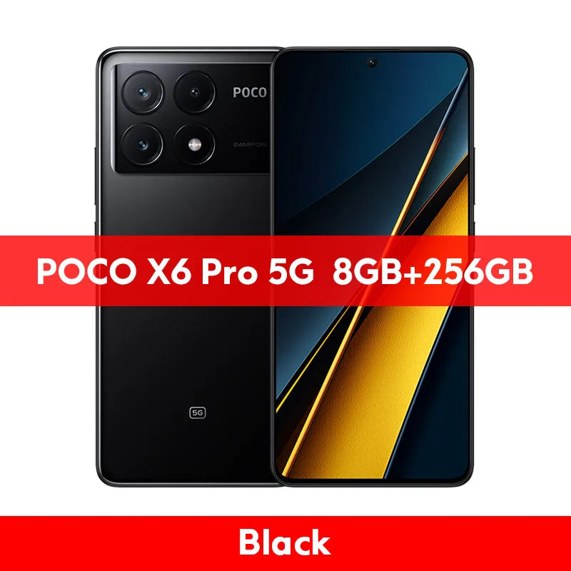 POCO X6 Pro 5G Global Version Smartphone Dimensity 8300-Ultra 6.67"Flow AMOLED DotDisplay 64MP NFC