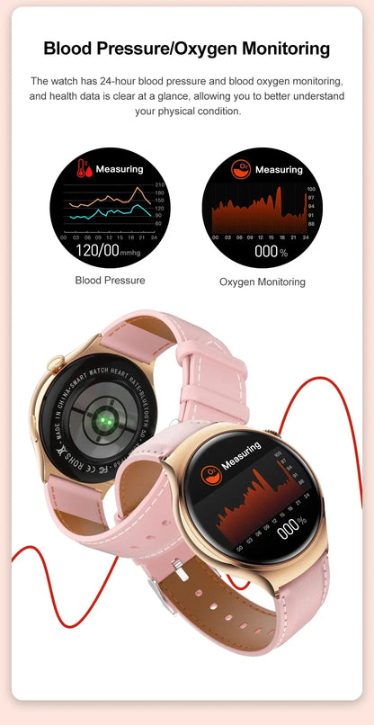 2024 New  For Huawei IOS GPS Track Smart Watch Women HD Screen Heart rate NFC Bluetooth Call Waterproof Blood Sugar Smartwatches