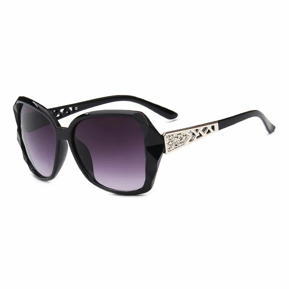 Fashion Big Purple Sunglasses Women Luxury Brand Square Sun Glasses Female Mirror Shades Ladies