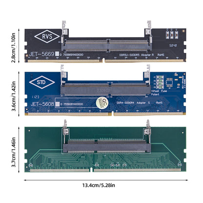 DDR3 DDR4 DDR5 Laptop to Desktop Memory Adapter Card SO-DIMM To PC DIMM Card DDR3 DDR4 DDR5 Memory RAM Connector Adapter