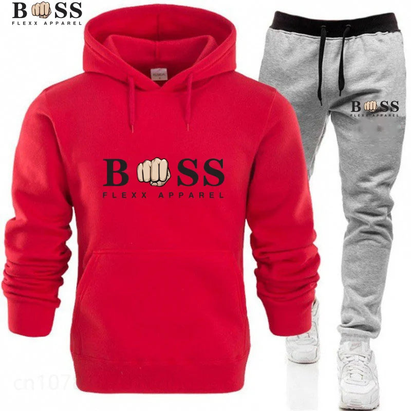 New Autumn Winter Men Women Tracksuit Hoodies + Pants 2Pcs Sets Suit Fashion Trend Hip Hop Y2K Clothing Sportswear Sweatshirts