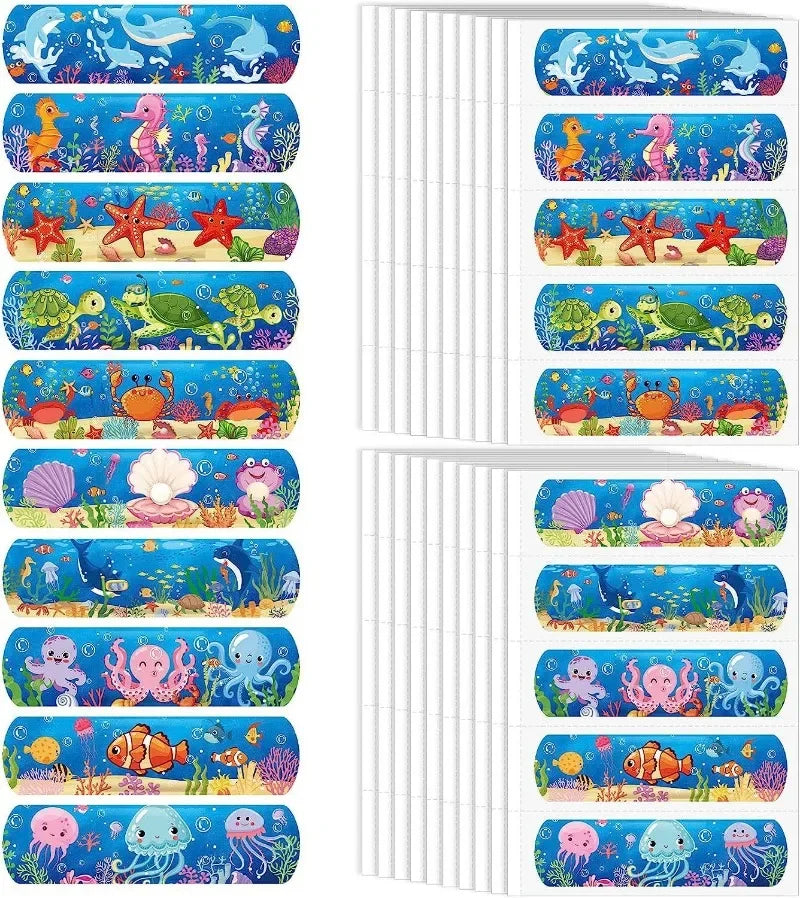 40pcs 50pcs 60pcs Per Set Cartoon Band Aid Sticking Plaster for Wound Dressing Patch Children Kids Woundplast Adhesive Bandages