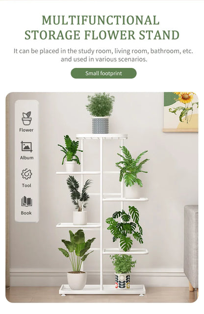 Plant stand Stand For Flowers Flower Stand Flowerpot Organizer Iron 4/5/6Layers Plant Holder Storage Shelf Pot Rack Organizer