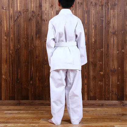 Breathable Karate Uniform Taekwondo Uniform With Belt Elastic Waistband For Kid Sport Training Fitness Gym Taekwondo Clothes