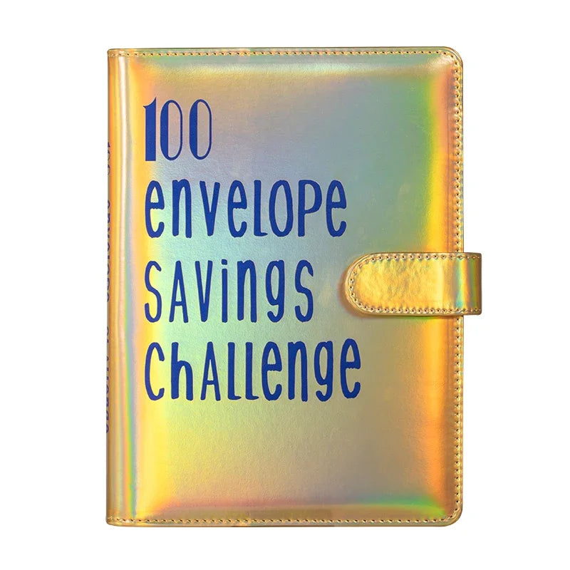 100 Envelope Challenge Binder Save Savings Challenges Loose-Leaf Binder Budget Binder with Cash Envelopes Money Organizer System