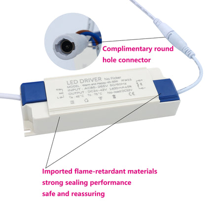 LED Driver With shell Super power 40W 50W 1200mA and 1500mA Power Supply Built-in Constant Current Lighting 85-265V Transforme