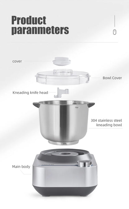 SUNATUR Kneader 8L/5.5L Stand Mixer Electric Dough Mixer Kitchen Processor Machine for Kneading Home Appliance for Baking