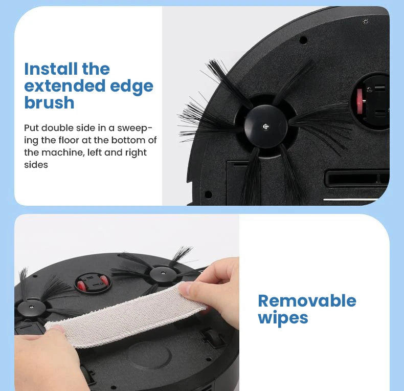 5-in-1 Wireless Smart Robot Vacuum Cleaner Multifunctional Super Quiet Vacuuming Mopping Humidifying For Home Use Home Appliance