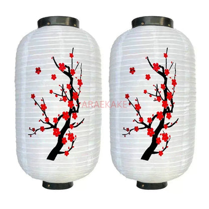 2PCS Long Shaped Cloth Red Restaurant Lantern Lantern Lamp for Home Party Hanging Lampion Decoration