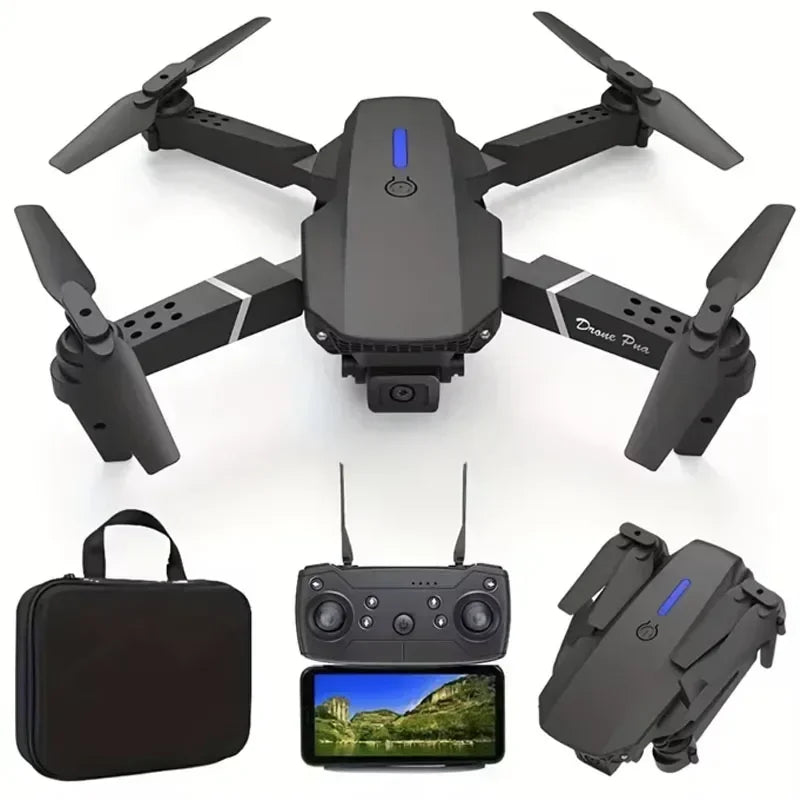 2024 E88Pro RC Drone 4K Professinal With 1080P Wide Angle HD Camera Foldable Helicopter WIFI FPV Height Hold Gift Toy