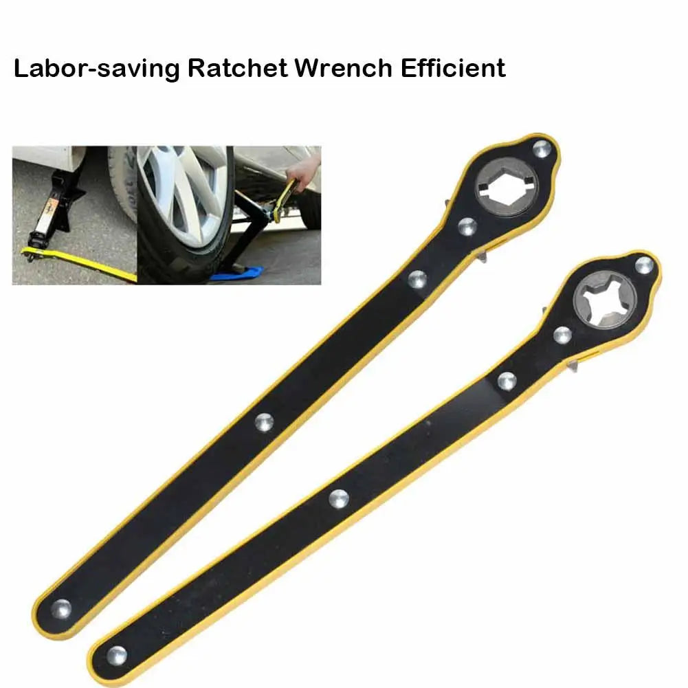 Car Labor-saving Car Jack Garage Tire Wheel Lug Wrench Scissor Handle Labor-Saving Wrench Auto Repair Tool