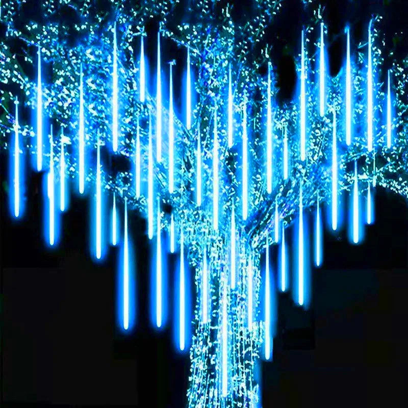 EU/US Plug Meteor Shower String Lights for Street Garden Wedding Christmas Tree Decoration Navidad Outdoor LED Holiday Lighting