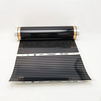 MINCO HEAT Infrared Heating Film 220V Electric Warm Floor System 50CM Width 220W/m2 Heating Foil Mat