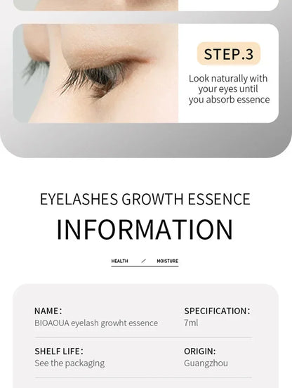 7 Days Fast Eyelash Growth nutrition Serum Natural Curl Health Volume & Thicken Eyelash Treatment Eyelash & Eyebrow Enhancer