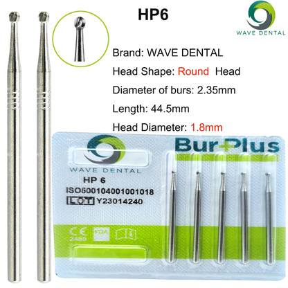 WAVE Dental Burs Tungsten Carbide Bur Dentistry Drills Bits Dental Strawberries HP Cutter Dentist Tools