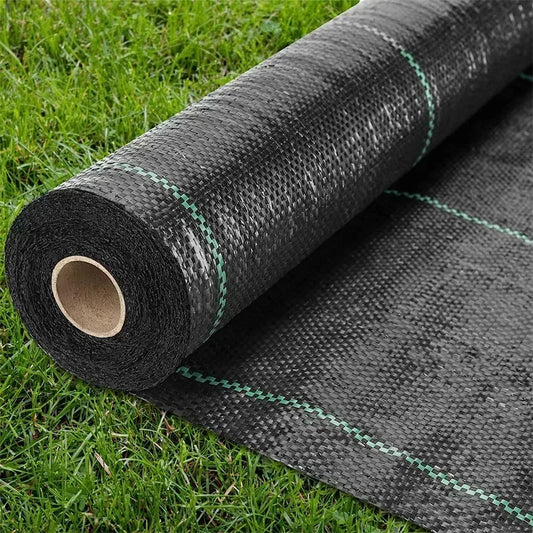 Weed Barrier Fabric Heavy Duty, Woven Weed Control Fabric, Non-Slip Outdoor Rubber Floor Mats, Weed Block Polyethylene Ground Co