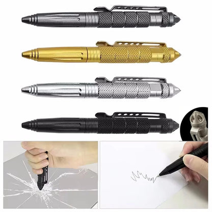 Multi Functional Tactical Pen Self Defense Pen Emergency Glass Breaker Pen Security Protection Survival EDC Outdoor Multitool