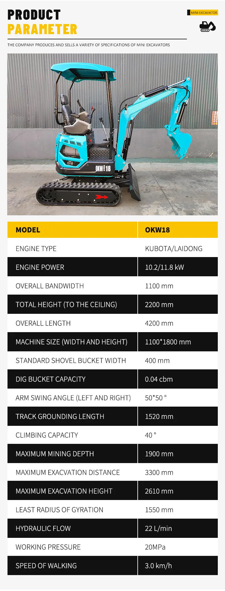 Home small excavator home garden use discounted price good machine condition customized product