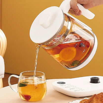 1.8L Health Pot Household Thickened Glass Multi-function Tea Maker Flower Tea Black Tea Appointment Insulation Mini Kettle 220V