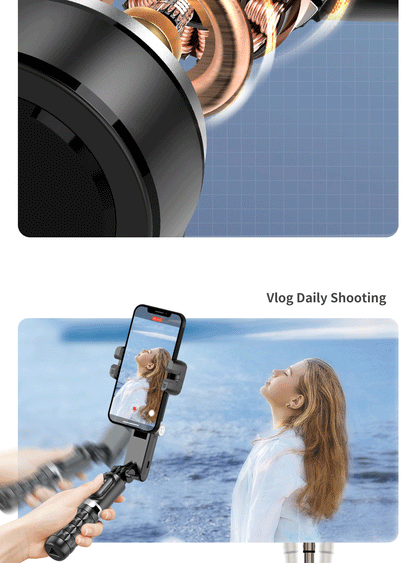 360 Rotation Following shooting Mode Gimbal Stabilizer Selfie Stick Tripod gimbal For iPhone Phone Smartphone live photography