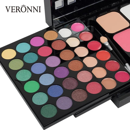 40/74/78 Colors Glitter Eyeshadow Palette Matte Waterproof Long Lasting Pressed Powder Cosmetics Kit  Fashion Women MakeUp Tools