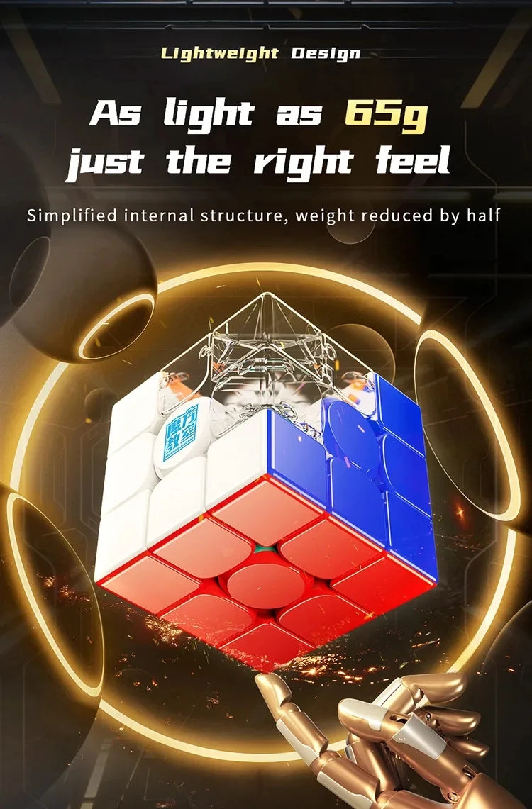 MoYu RS3M V5 3X3 Magnetic Magic Speed Cube Professional Fidget Toys RS3 M 2023 V5 Cubo Magico Puzzle