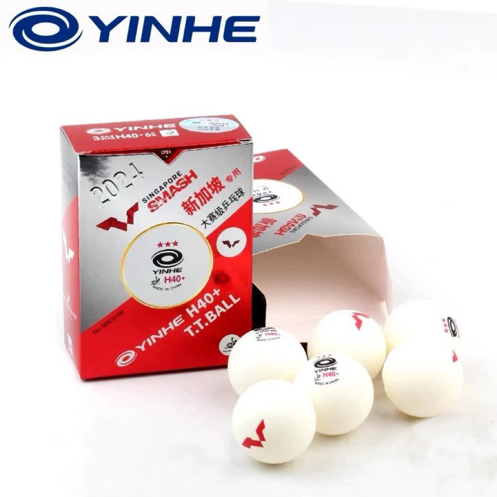 Original Yinhe WTT Pingpong Balls 2024 Singapore Grand Slam Table Tennis Balls Seam H40+ ABS New Materials