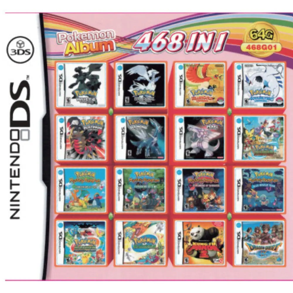 3DS NDS Game Card Combined Card 23 In 1 NDS Combined Card NDS Cassette 482 IN1 280 4300 0