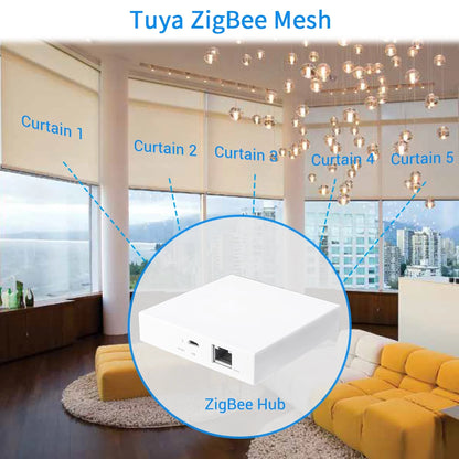 Tuya Smart Life ZigBee 3.0 Curtain Blind Switch for Roller Shutter Electric Motor Google Home Alex MQTTa Echo Voice Control DIY