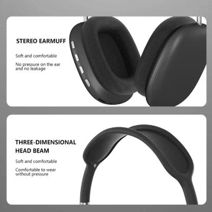 P9 Headphones Bluetooth Wireless Headsets Over-Ear Noise Cancelling Earpieces Stereo Sound Sports Music Gaming Earphones