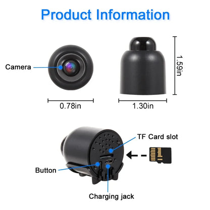 New 1080P Mini WiFi Camera Night Vision Motion Detection Video Camera Home Security Camcorder Surveillance Baby Monitor