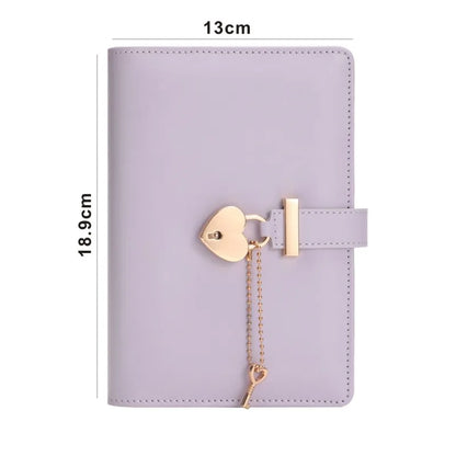 Fashionable And High Appearance, Girlish Love Keychain A6 Pu Leather, Business Minimalist Notebook