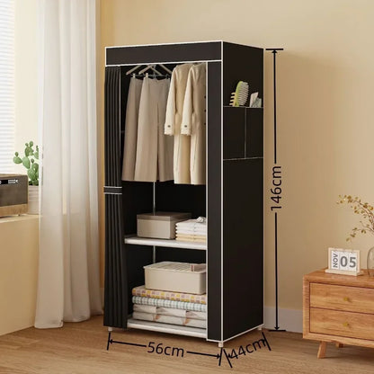 Simple Wardrobe High-capacity Household Bedroom Wardrobe Save Space Multi Functional Storage Clothing Dustproof Storage Cabinet