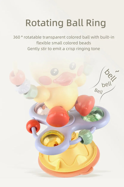 Baby cartoon soothing ringing toy fun sound effects nursery rhyme baby dining table suction cup puzzle early education toy