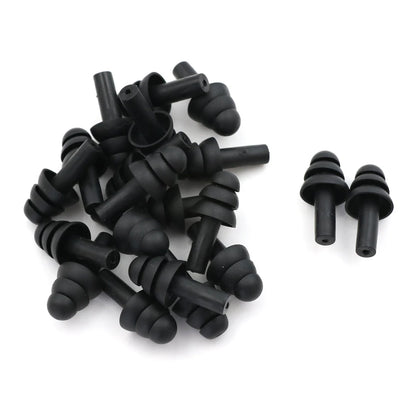 20Pcs Silicone Ear Plugs Sleep Earplugs Noise Reduction Swimming Earplugs With Rope For Diving Underwater Ear Plugs