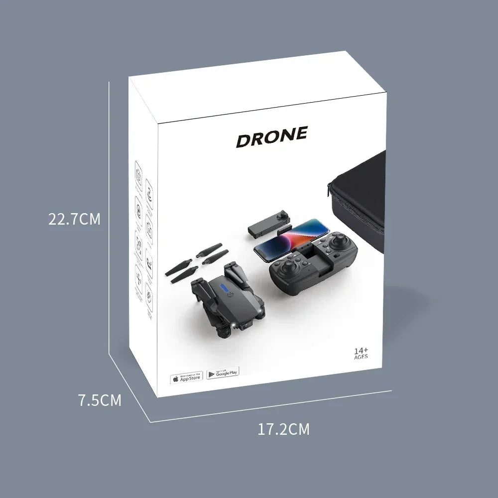 Original Drone Black E88 4k Wide-angle HD Camera With 1 Battery Kid Gift Toy