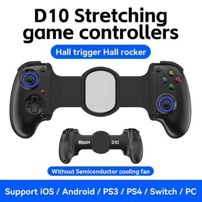 BSP D10 D10S D11 Stretching Cooling Game Controller For SWITCH/Android/Apple IOS Tablet /PS3/PS4 ForXBOX Gamepad Streaming