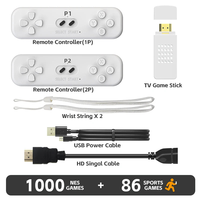 DATA FROG Y2 Fit 4K Game Stick Retro Somatosensory Console Built In 1000+ NES Games Wireless TV Dendy Video Game Console